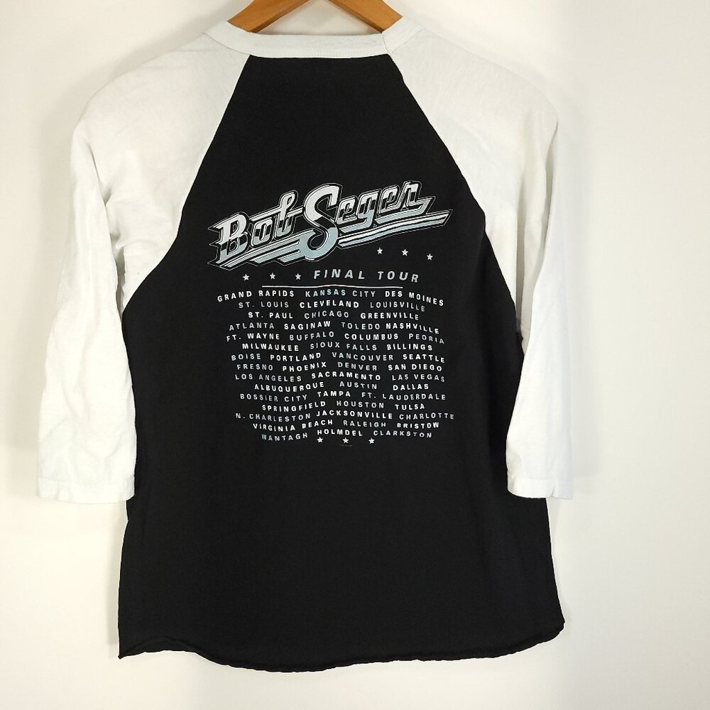 Bob Seger Graphic T-Shirt Men's Large Black White Final Tour Tutlex - Picture 5 of 10